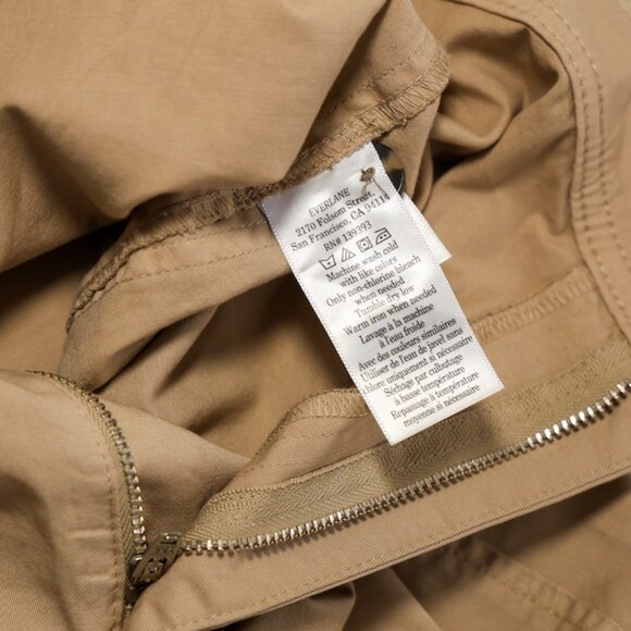 The Barrel Pant Everlane Size 2 Women's Trench Coat Khaki - Picture 15 of 16